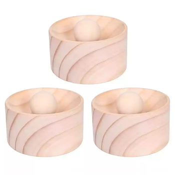 Yusenyi new type of dumpling maker wooden round kitchen household dumpling wrapper mold with water-coated non-stick dumpling wrapper upgraded dumpling wrapper artifact with 3 balls + base selected from solid wood