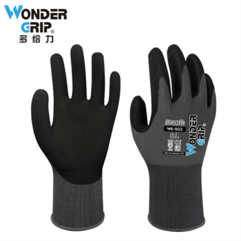 Duogili nitrile foam coated gloves are comfortable, wear-resistant, non-slip, polyester material, breathable, transportable and packed, gray (1 dozen, 12 pairs) wg-502 s
