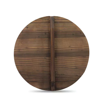 Yusen yishou craftsman iron pot lid, fir pot lid, round environmentally friendly wok lid, household old-fashioned thickened solid wood rural pot lid, diameter 32cm