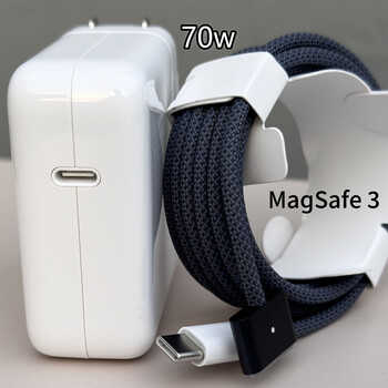 70w power supply 14-inch macbook pro charger a3434 apple a3112 computer a2992 cable a3401 70w charger + midnight color magsafe3 charging cable