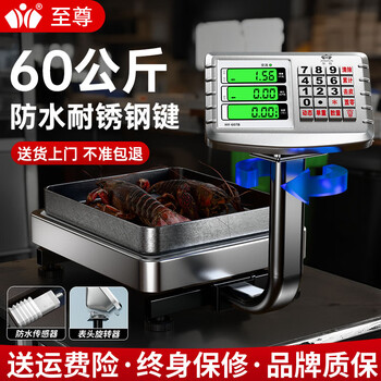 Zhizun (zhizun) brand weighing electronic scale, commercial platform scale, scale for business stalls, small portable foldable vegetable and fruit scale