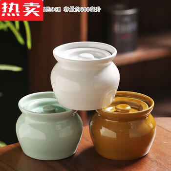 Mzxm japan imported quality earthenware pot stew pot shaxian snack water-proof stewed steamed egg stew pot with lid for one person ceramic pot small earthen pot stew pot 500 white + brown + green