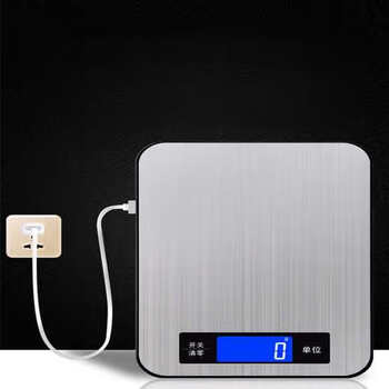 He jiagong waterproof home kitchen electronic scale high-precision commercial small gram scale baked food scale milk tea accurate scale battery model 5kg/1g comes with 1600ml tray + 30m measuring cup