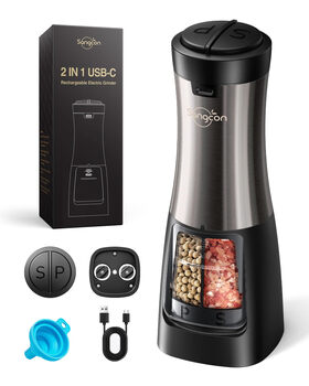 Sangcon electric double-head pepper and salt grinder all-in-one kitchen seasoning tool