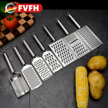 Fvfh german multifunctional stainless steel grater cheese grater cheese grater vegetable and fruit grater radish grater bow grater small hole grater