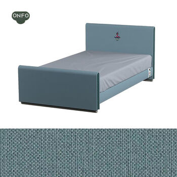 Yusenyi onfo tantan children's bed girls teenagers bed boys 1 meter 5 children's room furniture fabric bed 12 meters double bed xinghu blue-easy to clean fabric-mattress bedding not included 1350mm*2000mm not included