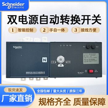 Schneider wangao dual power automatic transfer switch 4p/63/400/630 switching isolation switch 4p 50a