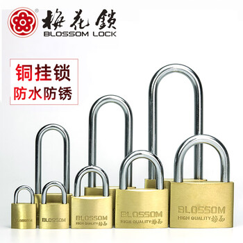 Plum blossom (blossom) copper padlock small 25mm waterproof and anti-rust lock dormitory cabinet door lock anti-theft window lock small copper padlock mini padlock luggage padlock can be opened copper padlock bc0725