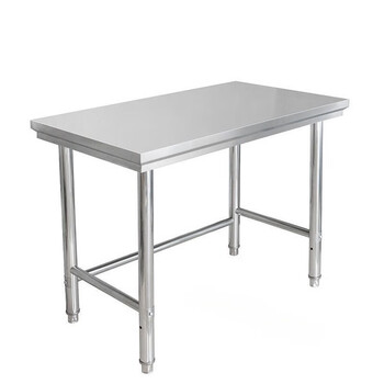 Extra thick 304 stainless steel double-layer work table chopping board kitchen vegetable cutting table single-layer table 3 cans operation table thickened length 60 width 40 height 80 one layer