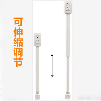Cross-border new product electrical outlet extender power outlet sofa bedside table extender new style retractable power outlet no usb us regulations domestic 1