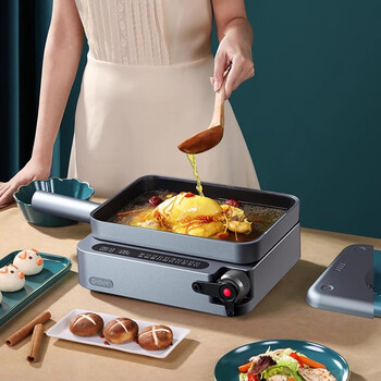 Shaofan germany imported high-quality smart western kitchen machine multi-functional cooking pot internet celebrity all-in-one pot home cooking stir-frying steak machine starry sky gray