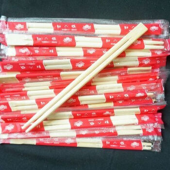 Yonghuan disposable chopsticks hotel cheap and convenient chopsticks household commercial extra long hygienic chopsticks environmentally friendly wedding special price conjoined flat chopsticks/fast food takeout/twins 4.8 thick 20 long 1000 pairs