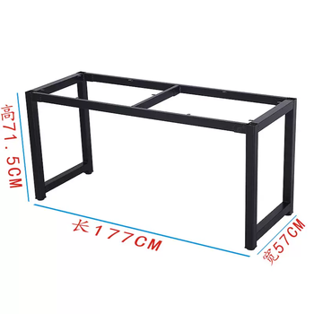 Workbench leg bracket table leg tripod coffee table dining table stand bar leg conference desk base default black 177x57x71.5 - middle beam suitable for 180x60