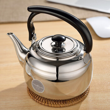 Fat donglai's same style gas kettle, dedicated for induction cooker, stainless steel teapot, tea house, hotel tea kettle, open flame, silver teapot, suitable for induction cooker open flame, 1l 1l or more
