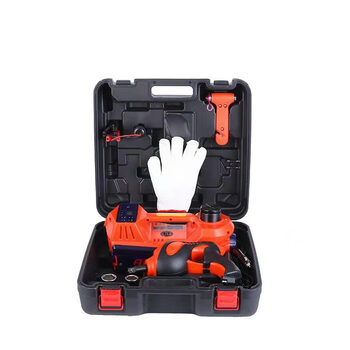 Shantou lincun electric hydraulic car jack multifunctional car air pump for cars all car tools digital display touch screen heightened four-in-one set