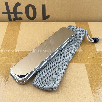 Sonorous quality german 316 stainless steel chopsticks and spoons three-piece set single portable cutlery box for students chopsticks+spoon+fork+storage box+storage bag 316 stainless steel