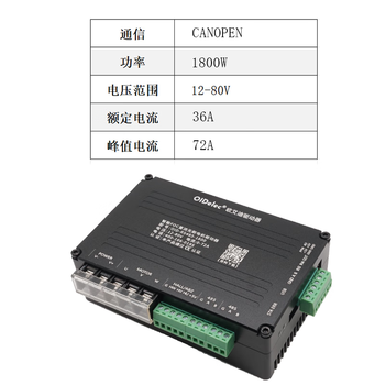 Foc brushless dc motor driver servo motor driver board 485 analog signal can pulse potentiometer oid-canopen-1800w provides free remote technical support