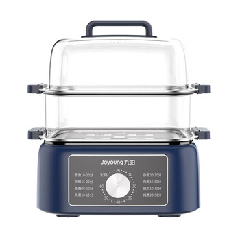 Joyoung electric steamer dz100hg-gz666 multi-functional household three-layer stew and steaming all-in-one machine timed steamer night banquet blue 1cm