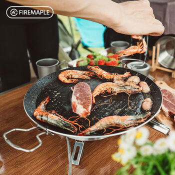 Grill pan gas stove portable outdoor grill pan barbecue grill barbecue camping frying pan non-stick barbecue plate grill pan free package + grill clip