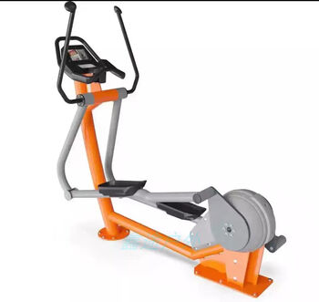 Self-generating second generation intelligent broadcasting equipment lcd screen fitness equipment elliptical machine exercise bike squat training step dark brown 4 self-generating elliptical machine