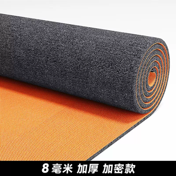 Yusenyi carpet is a large-area soundproof and shock-absorbing floor mat for home bedrooms and living rooms. the whole house is thickened and shock-proof. gray single stripe upgraded tpe (thickened version 8mm) 0.6 meters wide x n meters long. purchase quantity. take a few pieces and send a few meters in length.