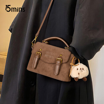 15mins bags women's bags 2025 new portable shoulder crossbody bag light luxury simple cambridge bag women's bag high-end brand