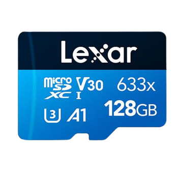 Lexar accessories for dji osmo 360/action 5 pro/action 4/action 3/pocket 3 camera 128g memory card