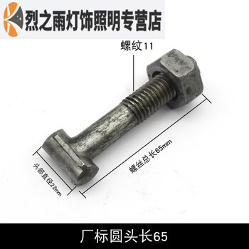 Sailotou construction fasteners screws steel tube scaffolding fasteners bolts t-shaped cross round head fastener steel round head factory standard 12*65100 sets
