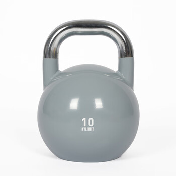 Kylinfit fitness training kettlebell kettle dumbbell men and women competitive training fitness equipment arm muscle fitness equipment 10kg gray