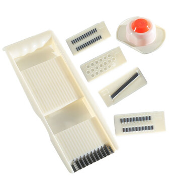 Fat donglai's same style cutting board multifunctional household potato shred artifact grating, slicing and grater household multifunctional upgraded white thickened 6-piece set