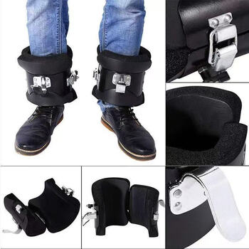 Upside-down shoe foot cover, boot sheath, auxiliary heightening inversion machine, upside-down equipment, upside-down protective boots, home fitness upside-down shoes, super heavy safety lock_2 upside-down foot hooks