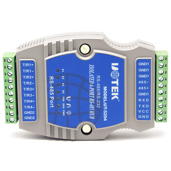 Yutai ut-520485 repeater industrial grade photoelectric isolation lightning protection rs485/422 signal amplification module 4 ut-5204_(4-way hub foreign chip)