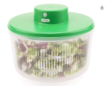 Tuojin imported quality electric vegetable dehydrator from germany, salad drain basket, kitchen multi-functional creative vegetable washing, large capacity, elegant green