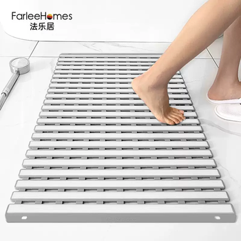 Yusen yifa leju bathroom non-slip mat water-proof cooling mat bath shower room anti-fall floor mat toilet dressing room special feet moon white 40x65cm