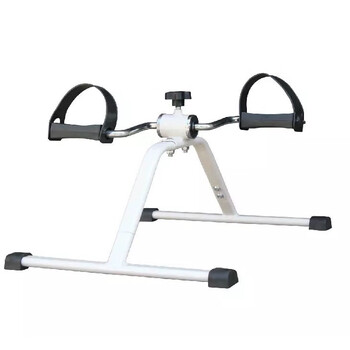 Qiangben office home fitness bicycle rehabilitation training equipment for the elderly indoor exercise bicycle hand and leg exercise ordinary installation model-white