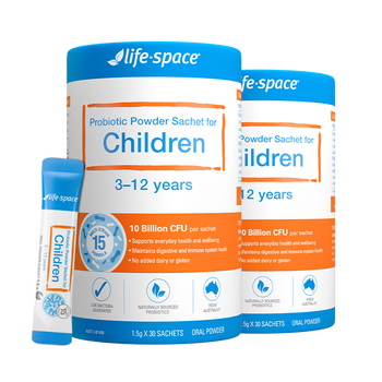 Life space children's probiotic vermicelli for children aged 3 to 12 years old contains live bacteria to enhance self-protection 30 sticks * 2 cans