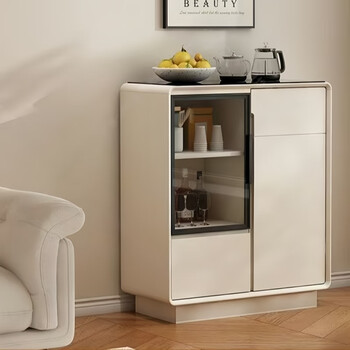 Qiuke smart tea bar machine kettle integrated sideboard home living room multi-functional wall new tea cabinet