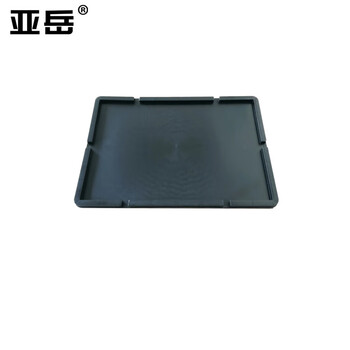 Yayue anti-static turnover box electronic component material box black multi-specification square pp plastic box plastic frame 600 boxes lid