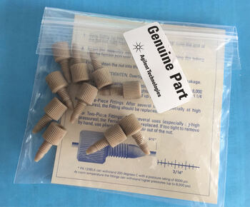Agilent original peek connector peek short connector 1/16 inch 10/pack 5063-6591