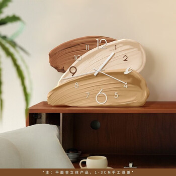 Your secretary's second-hand desktop clock ornaments 2025 new living room wall clock retro high-end creative silent pendulum table clock clock feicai c+ white hands 35x24cm+12 inch hands