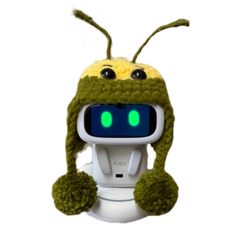 Christmas gift aibi smart pocket electronic pet robot desktop small toy companion chinese interactive little bee headdress does not include the robot