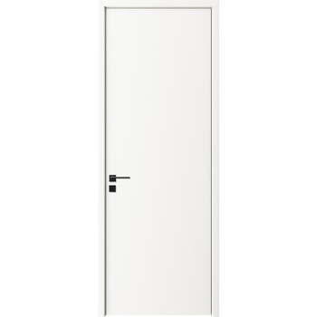 Qianshu mingmen minimalist bedroom door set door painted solid wood door bedroom door interior door bedroom door solid wood pure white_(including measurement + transportation + entry + installation + hardware)