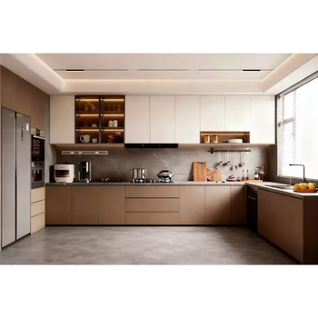 Yusenyi all-stainless steel integrated cabinets simple modern household pull basket 304 countertop anti-scratch main cabinet one-piece customization customized final payment