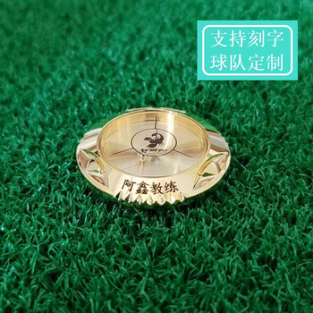 Xnells golf 24k gold-plated level mark marker ball mark gift team customized gift a type (customized type)
