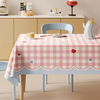 Fantasy light luxury tablecloth anti-scalding and no-wash 2025 new desktop new high-end dining table mat rectangular coffee table tablecloth fondant cake anti-oil + anti-scalding + easy to clean 140*220cm suitable for coffee table/dining table