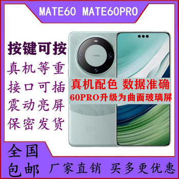 Aoyanlai's new product mate60pro simulated bright screen model machine is suitable for mate60 mate60pro-nan nuo zi can bright screen glass screen