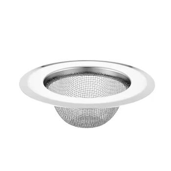 Tlit kitchen sink filter stainless steel thickened universal sewer drain mesh sink vegetable basin residue filter artifact extra thick with handle 99% sink available filter 1 no handle-