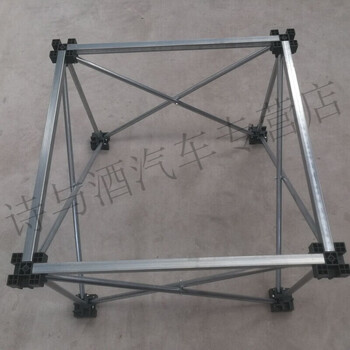 Mo peng spider leg workbench reinforced galvanized steel spider leg rock slab workbench woodworking bricklayer ceramic tile glass marble processing platform telescopic portable multifunctional rock slab shelf woodworking stainless steel 4 legs 0.65 meters wide by 0.65 meters long by 75 centimeters high