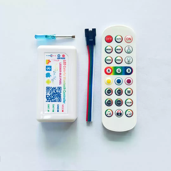 Led magic light with controller bluetooth app music rhythm beating voice control rgbcw racing water atmosphere light led2025-2048 controller magic rgb