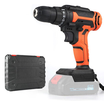 Aibido lithium electric hand drill 21v rechargeable adjustable speed impact drill household electric screwdriver power tool set hand drill bare metal (excluding battery accessories)